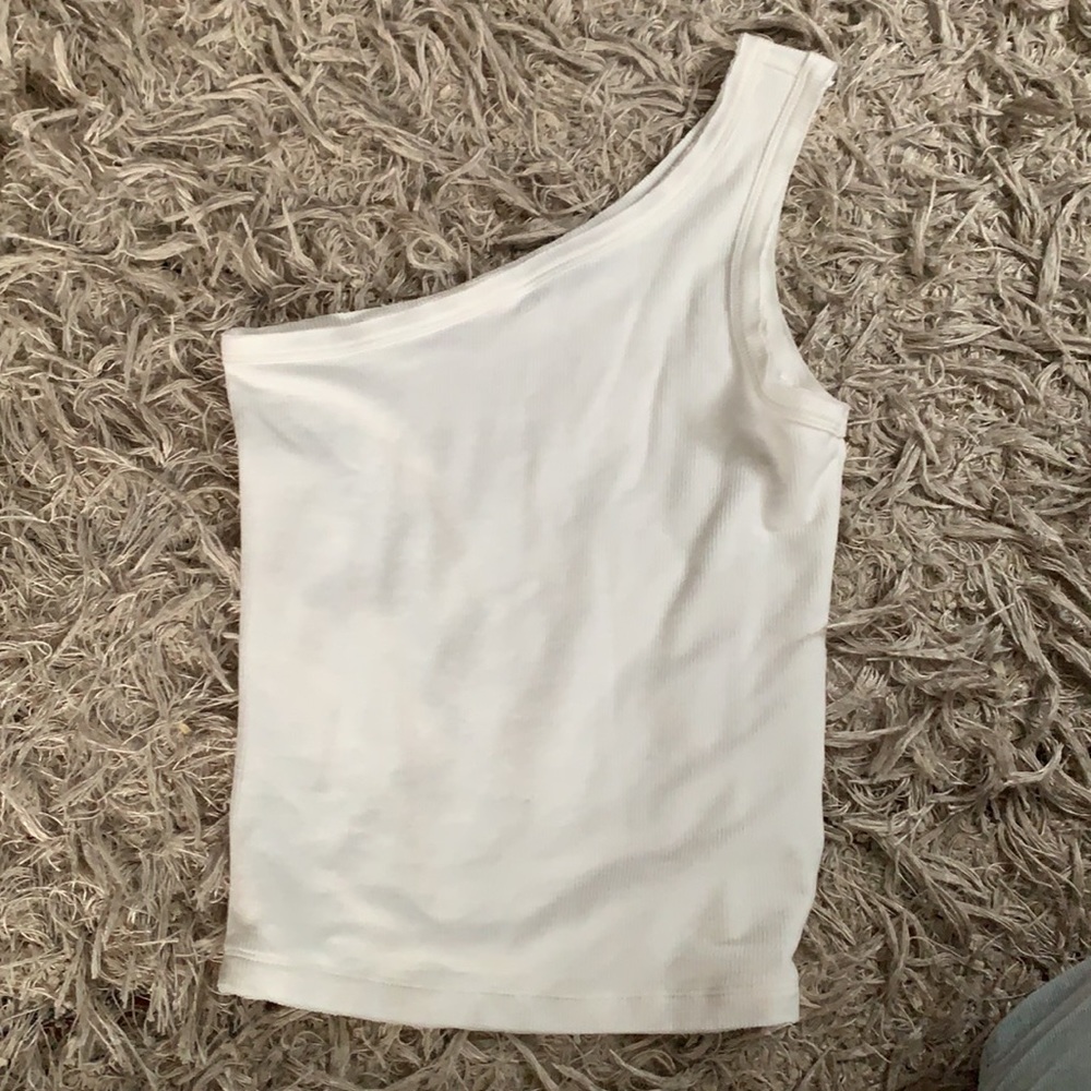 White One-Shoulder Top - Picture 2 of 4